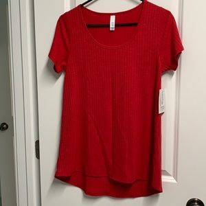 XS red lularoe classic tee